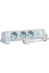 LEGRAND 690586 Kontamodul 6x2P+F distribution line, with child protection, 2.5m white, rewireable