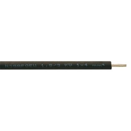   NSGAFöu 1x1,5mm2 Speciális gumikábel magas mechanikai igénybevételre 1,8/3kV fekete