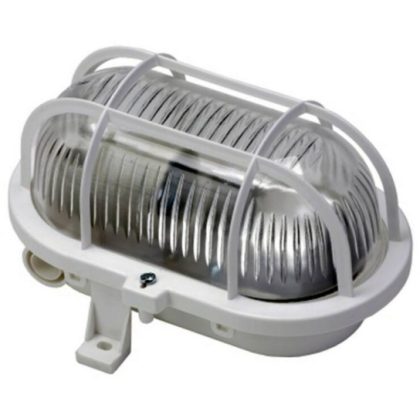 GAO 6915H Boat light, oval, with plastic grid 60W, white