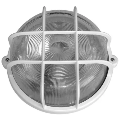   GAO 6927H plastic lattice boat light, white, 230V, E27, 100W, IP44