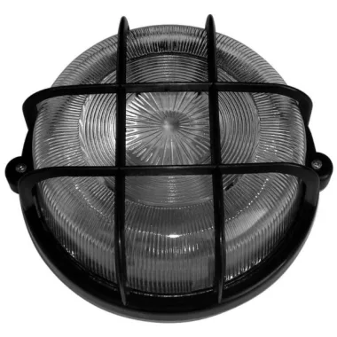 GAO 6928H Boat light, round, with plastic grille 100W, black GAO 6928H Boat light, round, with plastic grille 100W, black