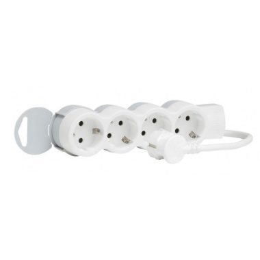 LEGRAND 695008 4x2P+F distribution line ST, with 5m cable, white-grey