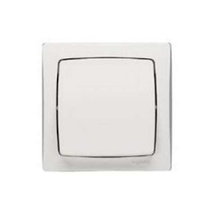   LEGRAND 696004 Oteo wall-mounted cross switch with frame, white