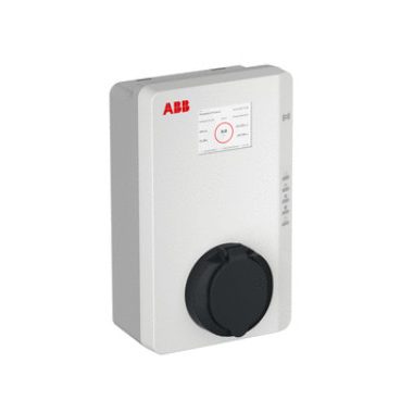 ABB 6AGC081280 TAC-W22-T-RD-M-0 Terra AC fali Háromfázisú elektromos töltőállomás,  Type 2 aljzattal, 3-fázis/32A, MID tanúsítvánnyal, RFID + kijelző