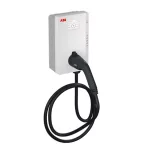  ABB 6AGC081285 TAC-W22-G5-RD-MC-0 Terra AC fali Háromfázisú elektromos töltőállomás, Type 2, 5m kábel, 3 fázis/32A, MID tanúsítvánnyal, RFID + kijelző, 4G