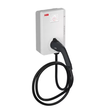 ABB 6AGC081285 TAC-W22-G5-RD-MC-0 Terra AC fali Háromfázisú elektromos töltőállomás, Type 2, 5m kábel, 3 fázis/32A, MID tanúsítvánnyal, RFID + kijelző, 4G