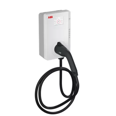 ABB 6AGC105896 TAC-W11-G5-RD-MC-0 Terra AC fali elektromos töltőállomás, Type 2, 5m kábel, 3 fázis/16 A, MID minősítés, RFID + kijelző, 4G