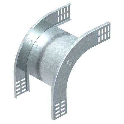 OBO 7007063 RBV 620 F FS 90°-Os Függőleges Idom eső 60x200mm szalaghorganyzott acél