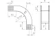 OBO 7007063 RBV 620 F FS 90°-Os Függőleges Idom eső 60x200mm szalaghorganyzott acél
