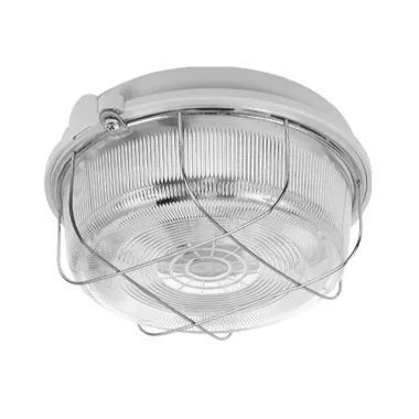KANLUX fém rácsos hajólámpa, E27, 100W, fehér, IP43 KANLUX fém rácsos hajólámpa, E27, 100W, fehér, IP43