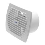   KANLUX ventilátor, 22W, fix rácsos, 150mm, fehér, műanyag