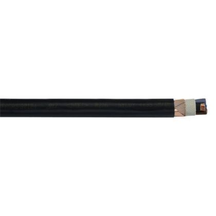   NYCWY 2x10 / 10mm2 Cablu sol ecranat cu conductor concentric PVC RE 0.6 / 1kV negru