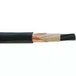   NYCY 7x4/4mm2 árnyékolt földkábel koncentrikus vezetővel PVC RE 0,6/1kV fekete