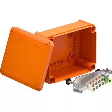 OBO 7205524 T 160 E 10-5 Leágazódoboz funkciótartáshoz 190x150x77mm narancs polipropilén