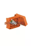 OBO 7205640 T100ED 4-10 ADS Leágazódoboz, Ütésálló funkciótartáshoz E30/E90 150x116x83mm narancs polipropilén/polikarbonát