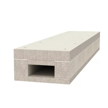 OBO 7215216 BSK 120511 Tűzvédelmi Csatorna, I120/e90 50x110mm szürke üvegszál-erősítésű könnyűbeton