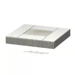 OBO 7215598 BSKH-E091026 Véglezáró Elem BSKH I90/E30-hoz 165x320mm szürke üvegszál-erősíté