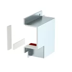   OBO 7216330 BSKM-FW 0711 Lapos Sarokelem fal és mennyezeti szereléshez 70x110mm szalaghorganyzott acél