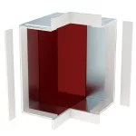   OBO 7216420 BSKM-AE 1025 Külső Sarokelem fal és mennyezeti szereléshez 100x250mm szalaghorganyzott acél