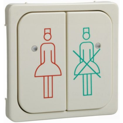   Schneider/Elso 731024 Hívó/Nyugtázó nyomógomb burkolat, fehér FASHION/RIVA/SCALA