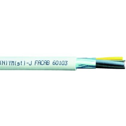   NYM(St)-J 5x2,5/1,5mm2 árnyékolt, réz köpenyvezeték PVC 300/500V szürke