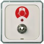   Schneider / Elso 735124 Combined wired call button socket, white FASHION / RIVA / SCALA