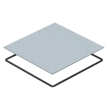   OBO 7400589 DUF 250-2 Vakfedél UZD250-2/3 nedves ápoláshoz 282x282x4mm szalaghorganyzott acél