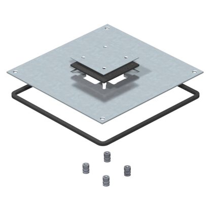   OBO 7400613 DUF 250-3DAT Szerelőfedél 250-3, Telitankhoz 282x282x4mm szalaghorganyzott acél