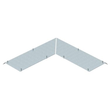 OBO 7404898 AIKF AEA 25040 Külsősarok-Vakfedél padlóra szerelt csatornához 800x250x40mm szalaghorganyzott acél