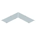   OBO 7404890 AIKF AEA 20040 Külsősarok-Vakfedél padlóra szerelt csatornához 800x200x40mm szalaghorganyzott acél