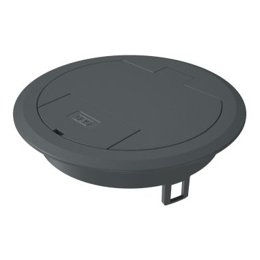 OBO 7405082 GES R2 7011 Csapófedél Műanyag kábelkivezetővel acélszürke poliamid