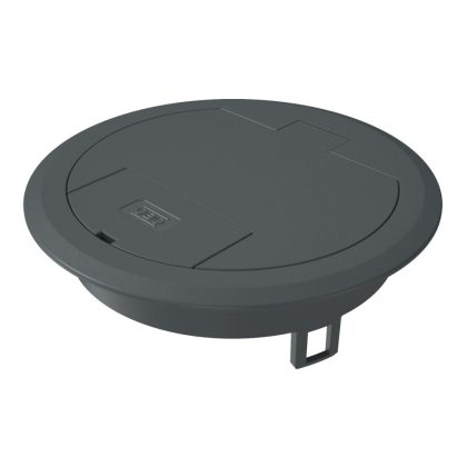 OBO 7405082 GES R2 7011 Csapófedél Műanyag kábelkivezetővel acélszürke poliamid