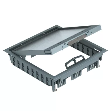 OBO 7405083 GES9-3S U 7011 Szerelvénybeépítő Egység univerzális beépítéshez acélszürke Pol