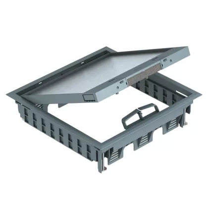 OBO 7405083 GES9-3S U 7011 Szerelvénybeépítő Egység univerzális beépítéshez acélszürke Pol