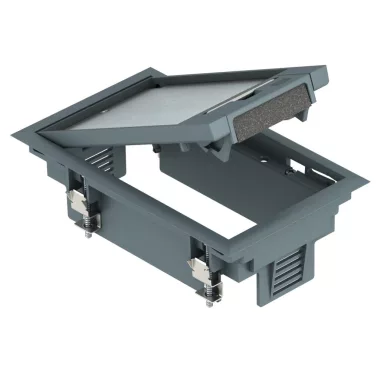 OBO 7405120 GES2 U 9011 Szerelvénybetét csatornaszereléshez grafitszürke poliamid