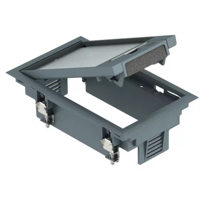   OBO 7405120 GES2 U 9011 Szerelvénybetét csatornaszereléshez grafitszürke poliamid