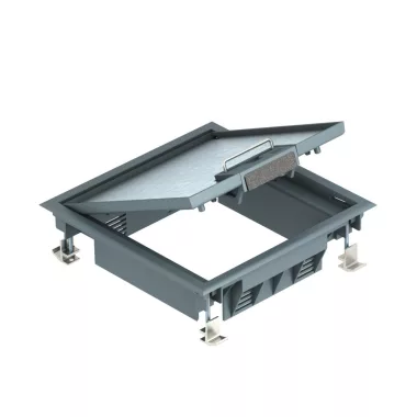 OBO 7405164 GES4 DB 7011 Szerelvénybetét álpadló-szereléshez acélszürke