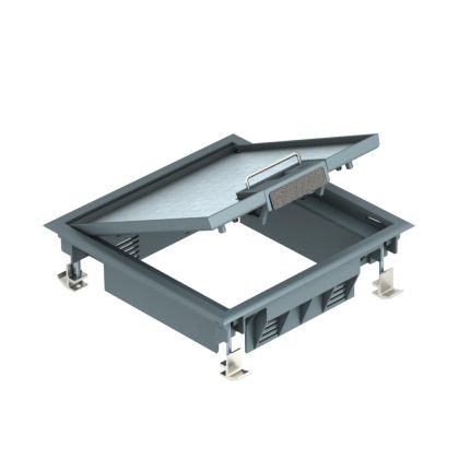   OBO 7405164 GES4 DB 7011 Szerelvénybetét álpadló-szereléshez acélszürke