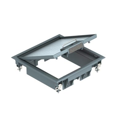 OBO 7405196 GES4 U 7011 Szerelvénybetét csatornaszereléshez acélszürke poliamid