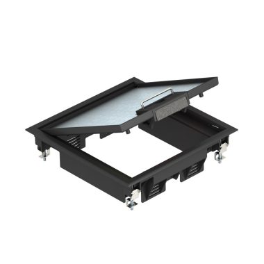 OBO 7405200 GES4 U 9011 Szerelvénybetét csatornaszereléshez grafitszürke poliamid