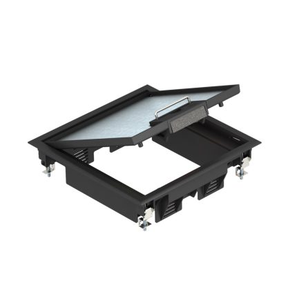   OBO 7405200 GES4 U 9011 Szerelvénybetét csatornaszereléshez grafitszürke poliamid