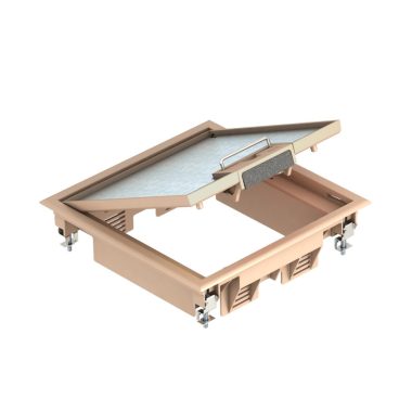 OBO 7405204 GES4 U 1019 Szerelvénybetét csatornaszereléshez Szürkésbézs poliamid