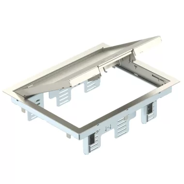 OBO 7405299 GES6M-2 10U Szerelvénybetét univerzális rozsdamentes acél