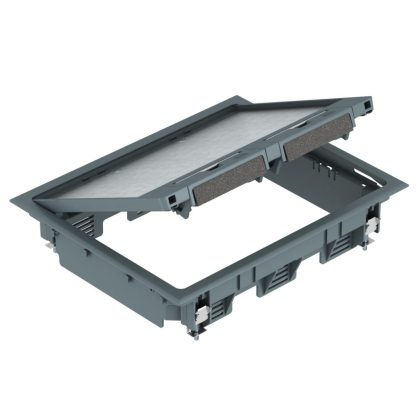   OBO 7405308 GES6 U 7011 Szerelvénybetét csatornaszereléshez acélszürke poliamid