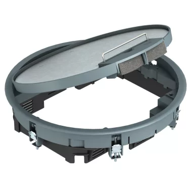 OBO 7405452 GESR7 10U 7011 Szerelvénybetét univerzális szereléshez acélszürke poliamid