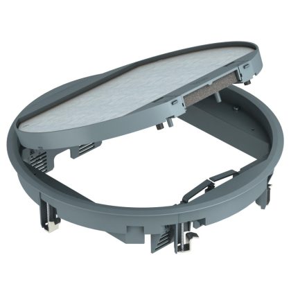   OBO 7405465 GESR9-2U12T 7011 Szerelvénybeépítő Egység univerzális acélszürke poliamid