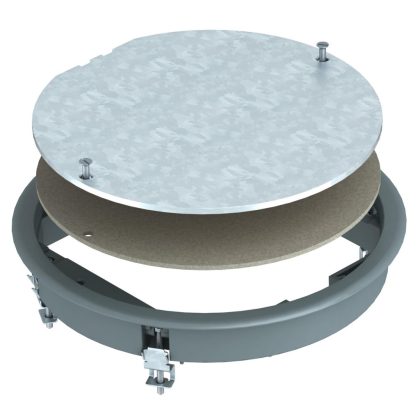   OBO 7406772 ZESR4 U 7011 Húzódoboz-Betét univerzális szereléshez acélszürke poliamid