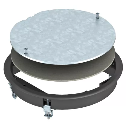   OBO 7406776 ZESR4 U 9011 Húzódoboz-Betét univerzális szereléshez grafitszürke poliamid