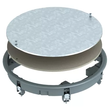 OBO 7406788 ZESR7 10U 7011 Húzódoboz-Betét univerzális szereléshez acélszürke poliamid