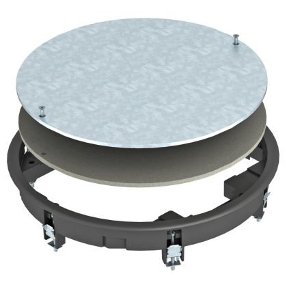   OBO 7406792 ZESR7 10U 9011 Húzódoboz-Betét univerzális szereléshez grafitszürke poliamid